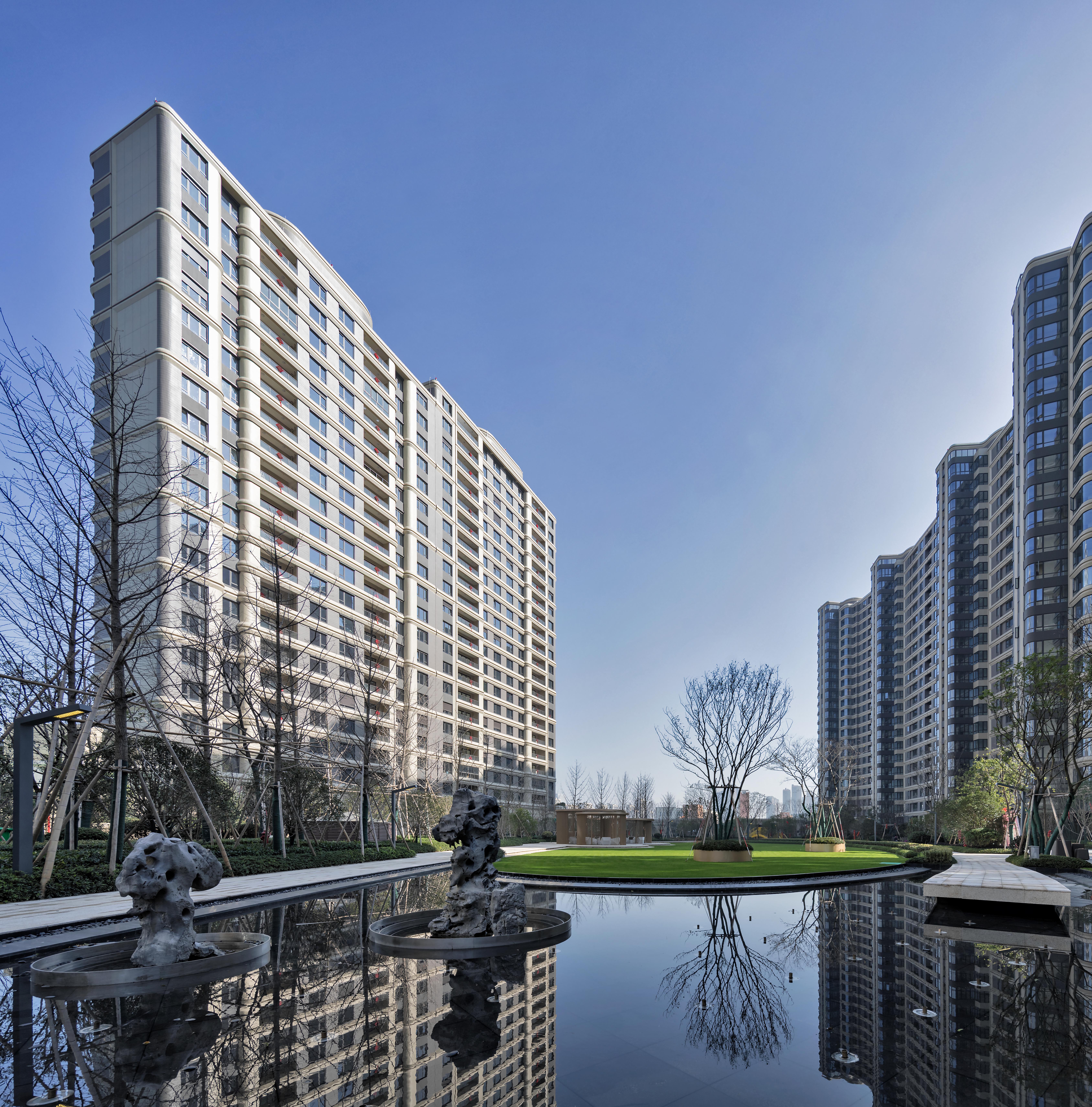 自由曲线宁波万科翡翠滨江中房建筑