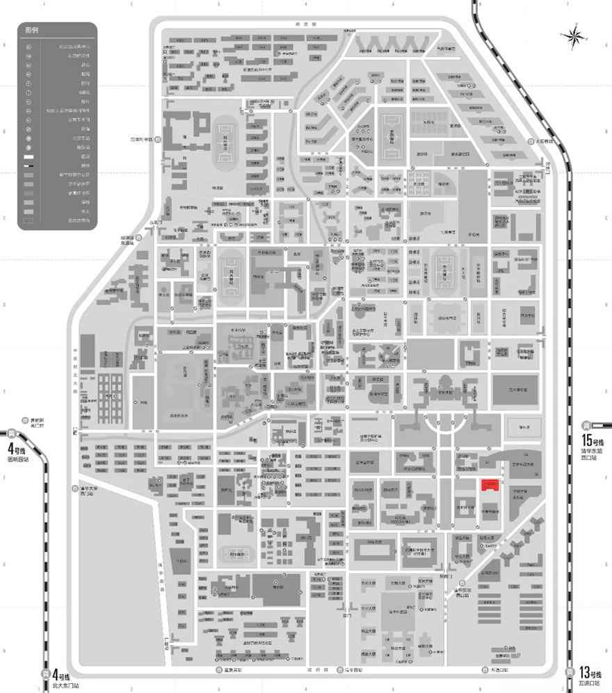 设计中心楼占地面积仅占到清华大学总占地面积的 千分之3