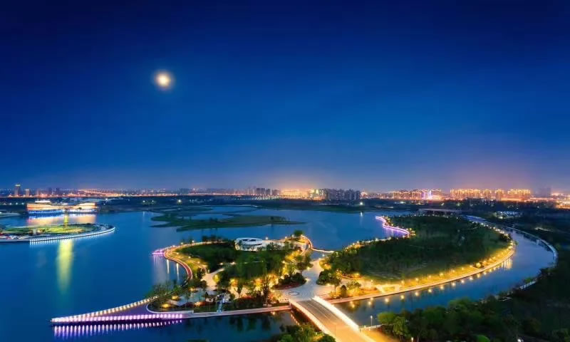 "上海之鱼"夜景