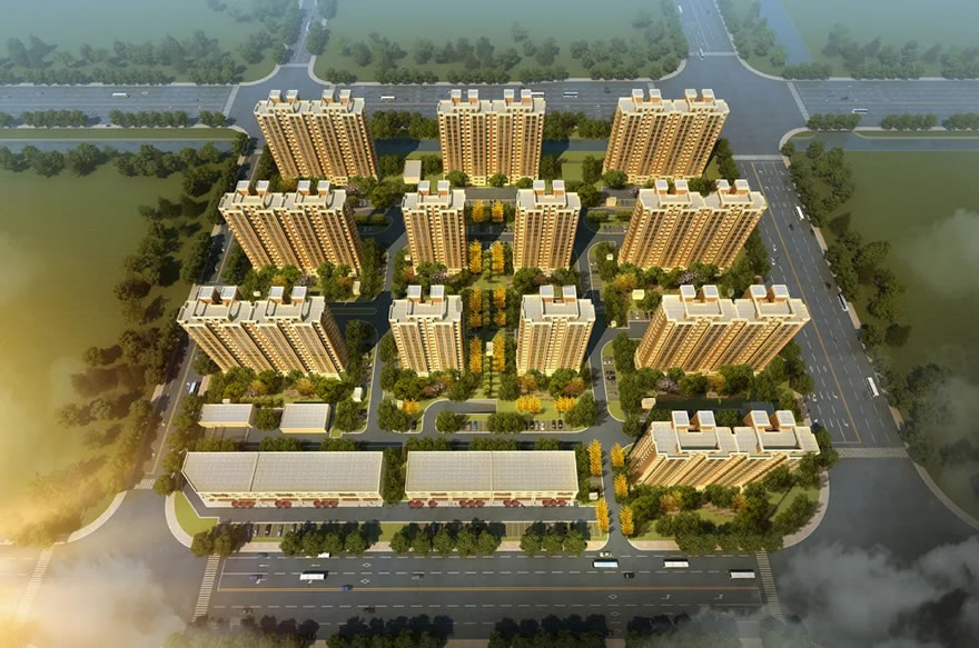 松南城欣畅苑,欣哲苑装配式设计 | 中房建筑