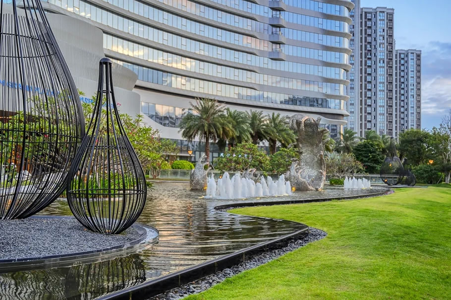 厦门禹洲国际大酒店项目主楼区景观绿化工程项目普邦股份