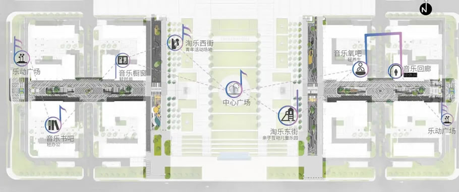 青岛即墨经济开发区企业总部乐动尚街 | 奥雅设计 - 景观网