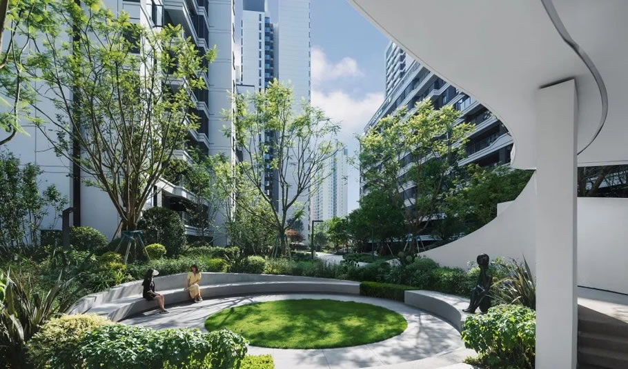 成都新希望旭辉锦官天樾 | 山水比德 - 景观网