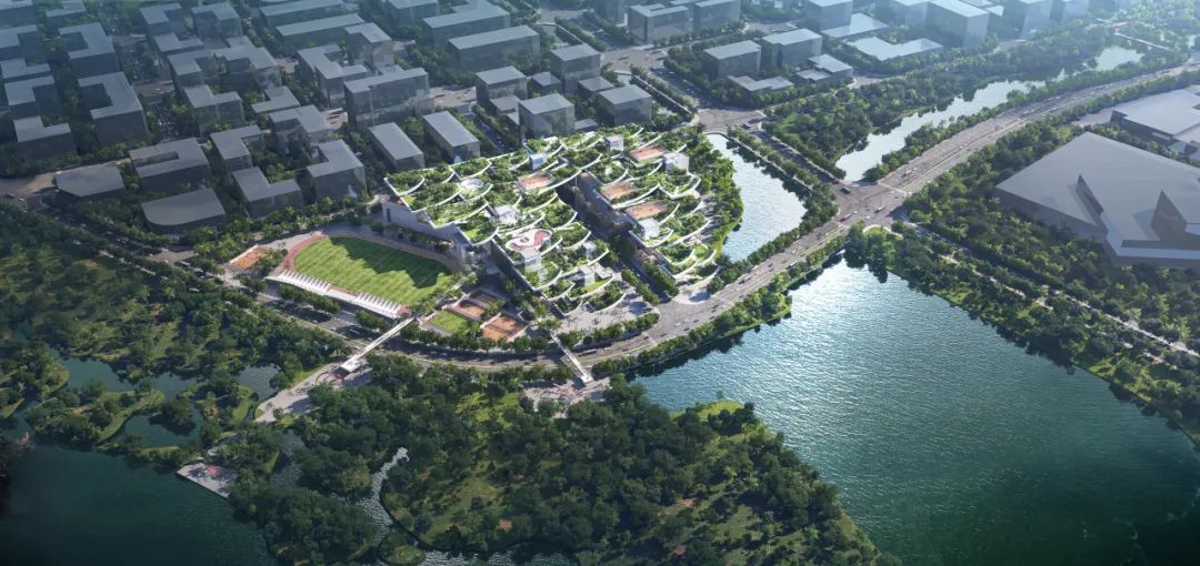 三亚崖州湾科技城文体中心 | aoe事建组 - 景观网